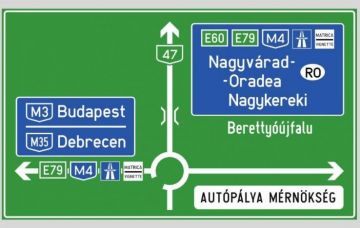Egyedi jelző- és útirányjelző táblák